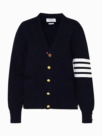 Milano Stitch 4 Bar Cardigan Navy - THOM BROWNE - BALAAN 2