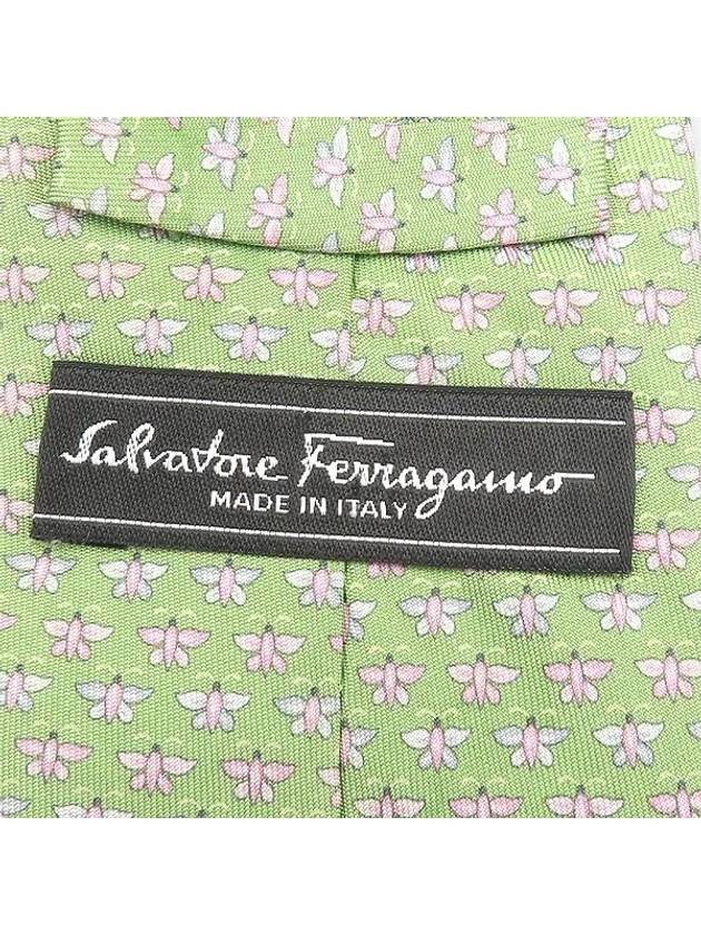 Ferragamo yellow green tie fashion accessories - SALVATORE FERRAGAMO - BALAAN 2