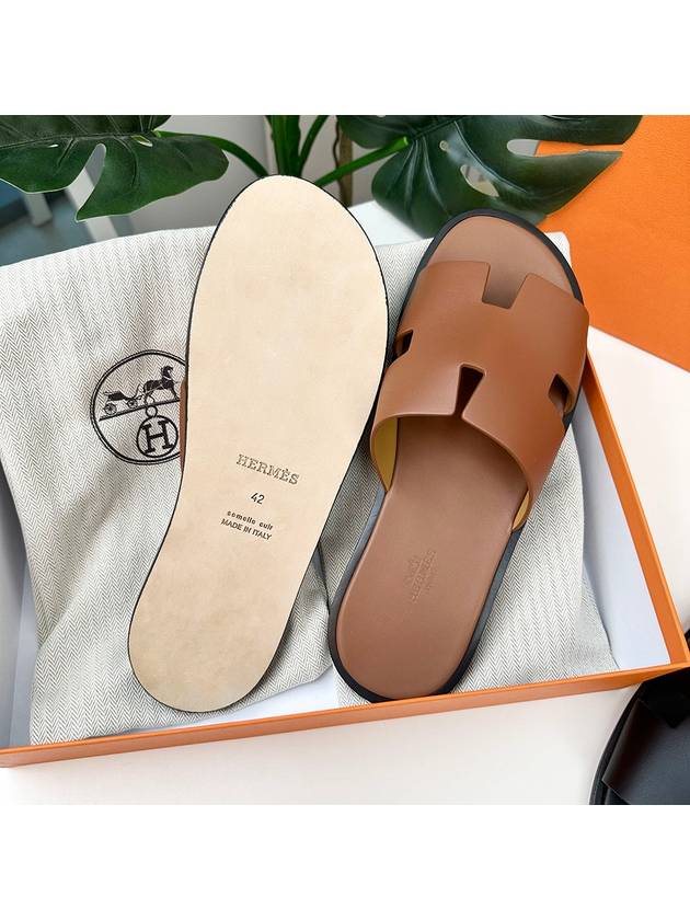 Izmir Sandal Calfskin & Noir - HERMES - BALAAN 5