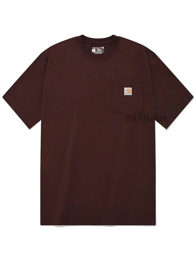 K87 workwear pocket short sleeve t shirt port - CARHARTT - BALAAN 8