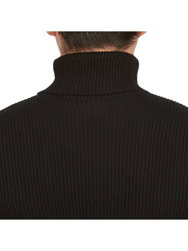 Men's Logo Patch Turtleneck Black - STONE ISLAND - BALAAN 8