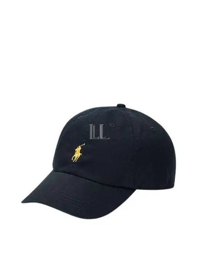 Pony Embroidered Logo Twill Ball Cap Black - POLO RALPH LAUREN - BALAAN 2