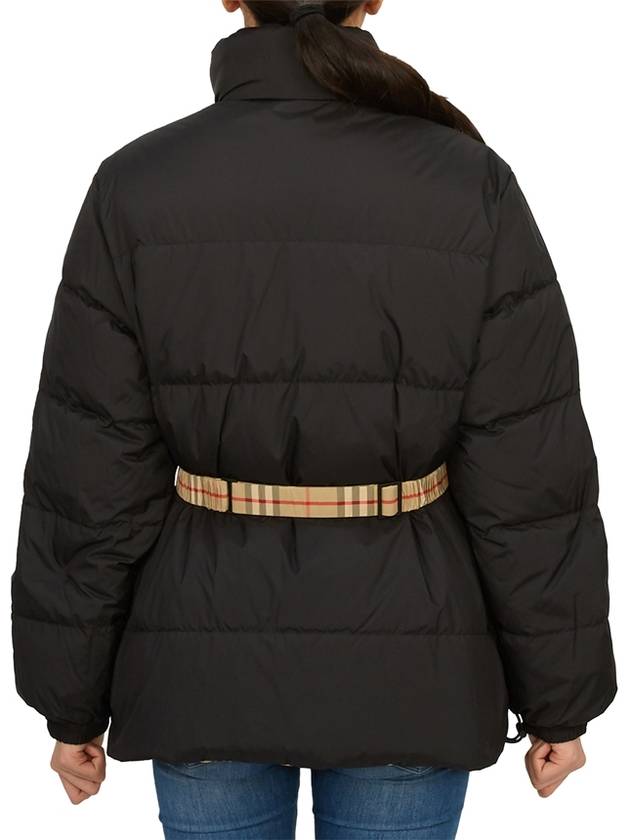 Check Reversible Down Padding Beige Black - BURBERRY - BALAAN 8