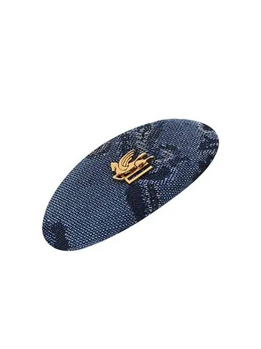 Hair Clip WF6B0002AD256 S9883 Jacquard Denim Women s - ETRO - BALAAN 1