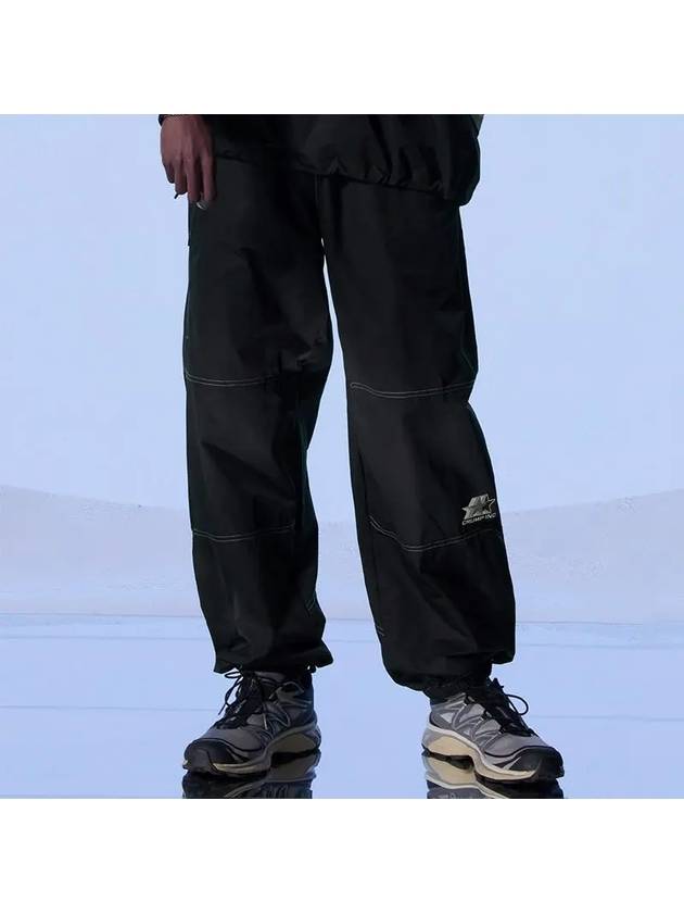 Carpenter Woven Jogger Pants Black - CRUMP - BALAAN 2