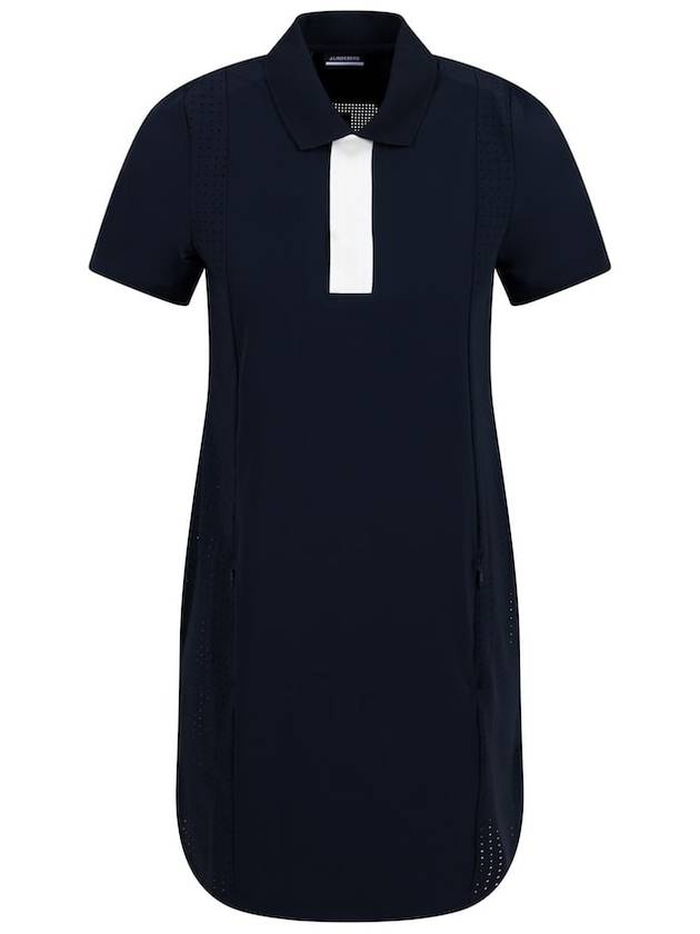 Women's Dennis Short Dress Navy - J.LINDEBERG - BALAAN 1