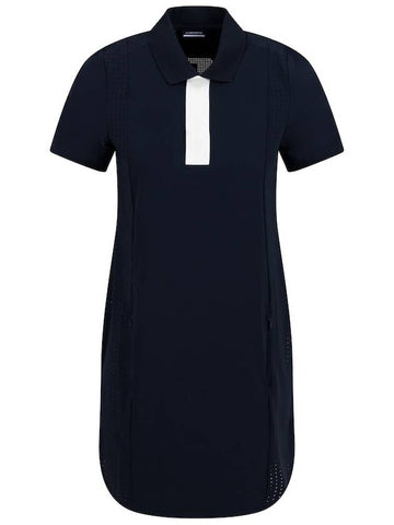 Women's Dennis Short Dress Navy - J.LINDEBERG - BALAAN 1