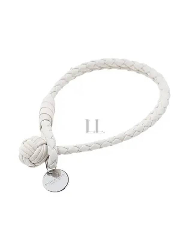 Intrecciato Double Weaving Bracelet White - BOTTEGA VENETA - BALAAN 2