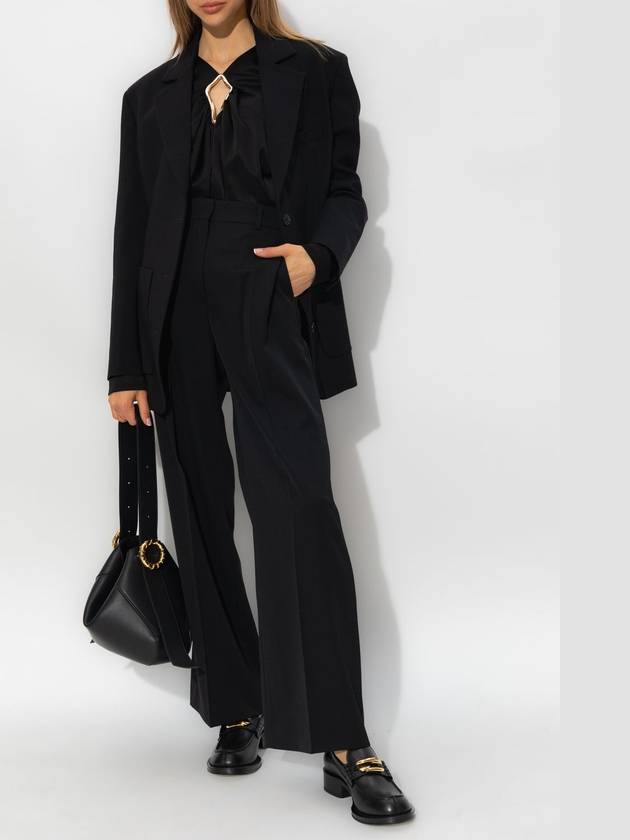 Straight Pants RWTR00105711A23 10 Black - LANVIN - BALAAN 3