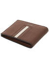 Ribon Logo 6cc Half Wallet Brown - BALLY - BALAAN 5