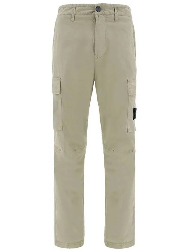 Compass Badge Gabardine Cargo Straight Pants Beige - STONE ISLAND - BALAAN 3