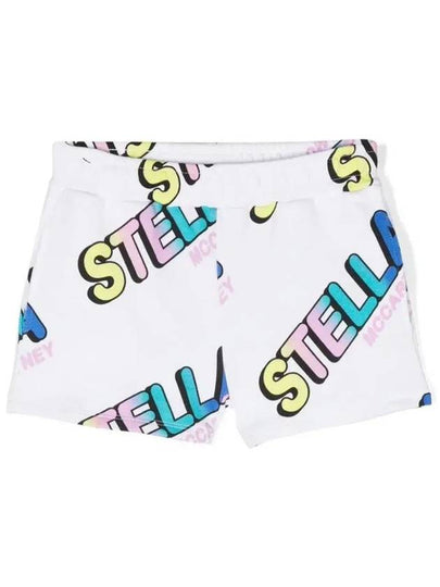 Kids Logo Print Shorts TU6D09 Z1658 100MC - STELLA MCCARTNEY - BALAAN 2