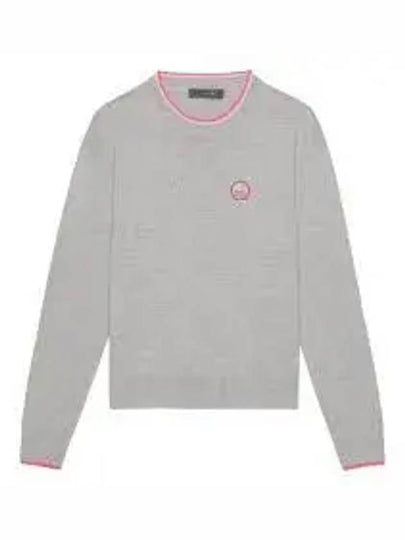 Relaxed Fit Crew Neck Sweater Grey - G/FORE - BALAAN 2