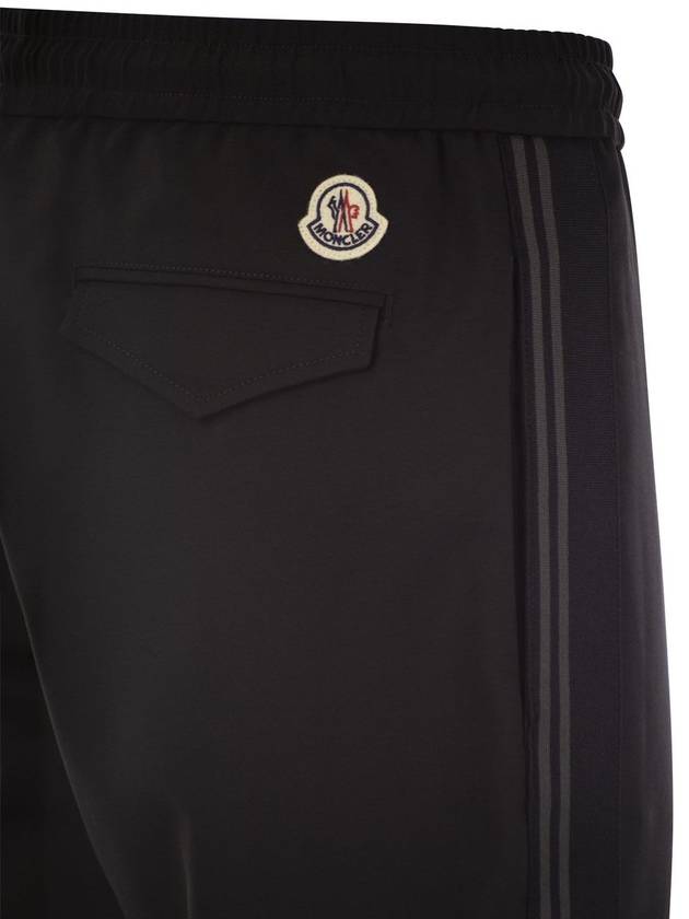 Wool gabardine joggers - MONCLER - BALAAN 4