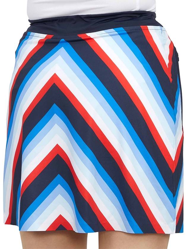 Women's Chevron Striped Skirt Twilight - G/FORE - BALAAN 11