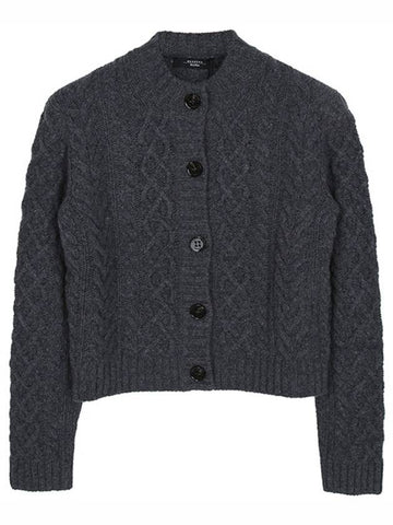 dark gray embassy wool cardigan EMBASSY 008 - MAX MARA - BALAAN 1