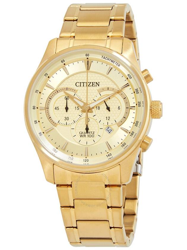 Citizen Chronograph Quartz Champagne Dial Men's Watch AN8192-56P - CITIZEN - BALAAN 1