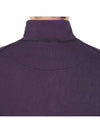 Wappen Patch Half Zip Up Sweatshirt Purple - STONE ISLAND - BALAAN 9