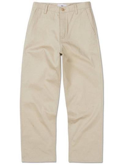 Leisure semi wide slab cotton chino pants BEIGE - WEST GRAND BOULEVARD - BALAAN 2