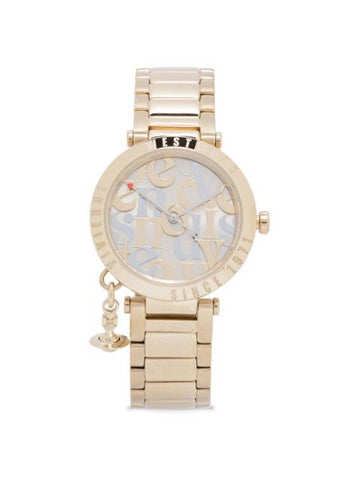 Vivienne Westwood Orb Logomania 32Mm Watch Gold - VIVIENNE WESTWOOD - BALAAN 1