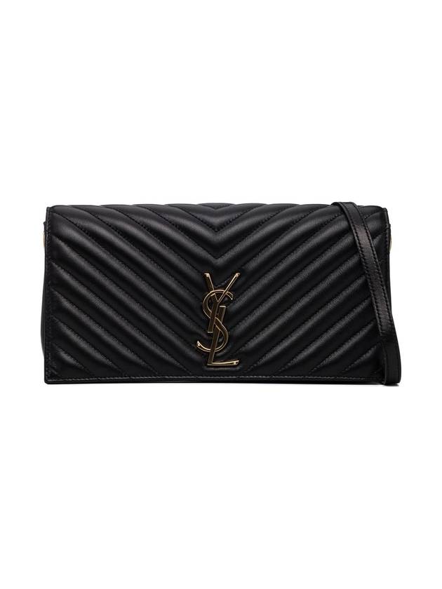 Kate 99 Chain Quilted Lambskin Shoulder Bag Black - SAINT LAURENT - BALAAN 1