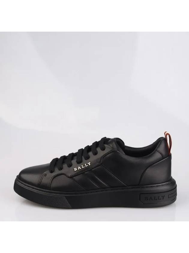 Maxim Leather Low Top Sneakers Black - BALLY - BALAAN 2