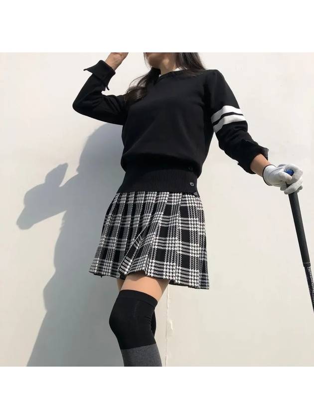 Golf Skirt Smart Check Knit Ant Waist Banding Golf Skirt Golini Golf Wear - LOLOALLOY - BALAAN 8