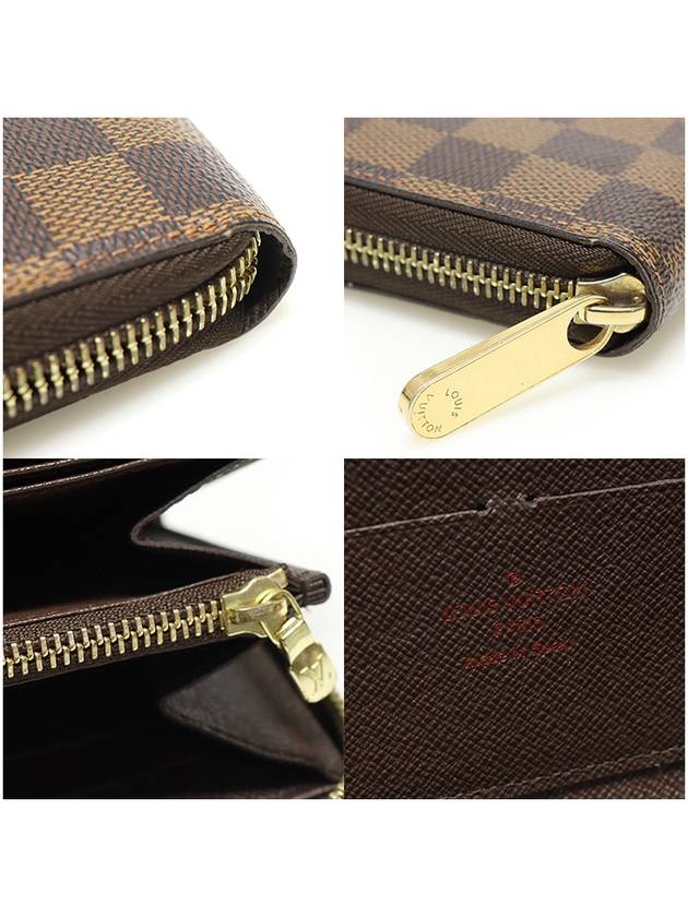 Louis Vuitton N60015 Damier Eben Canvas Zippy Wallet Long - LOUIS VUITTON - BALAAN 7