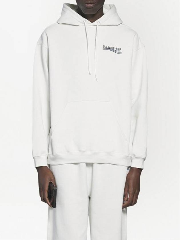 Political Campaign Medium Fit Hoodie White - BALENCIAGA - BALAAN 6