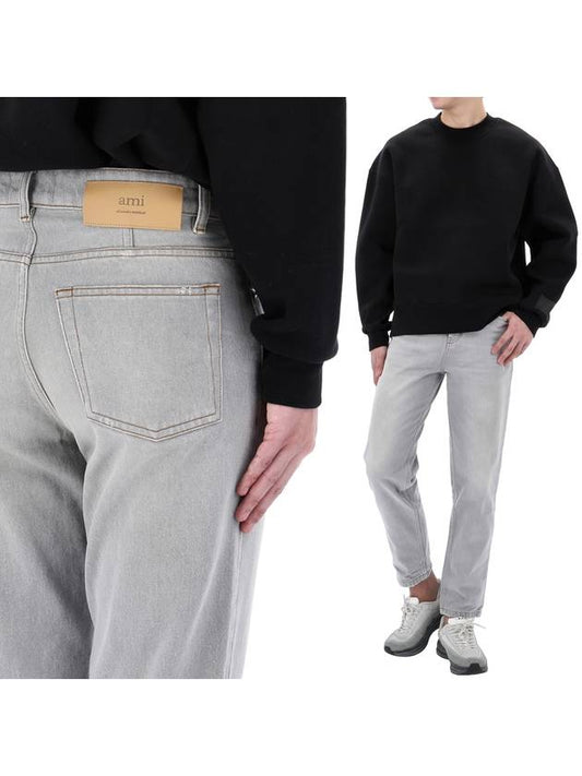 Tapered Fit Jeans Vintage Grey - AMI - BALAAN 2