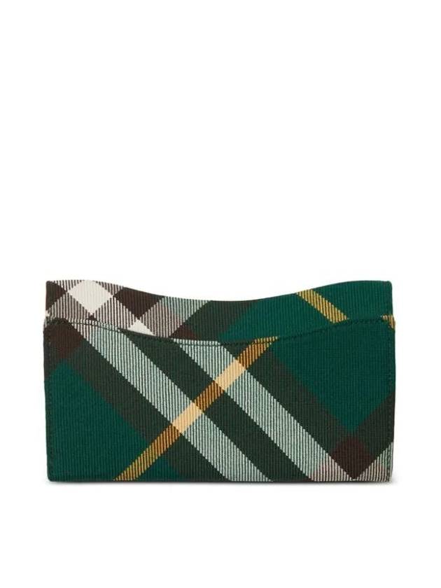 Rocking Horse Check Print Medium Wallet Green - BURBERRY - BALAAN 3