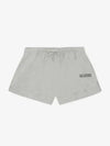 Women's Logo Drawstring Shorts Melange Grey - GANNI - BALAAN 2