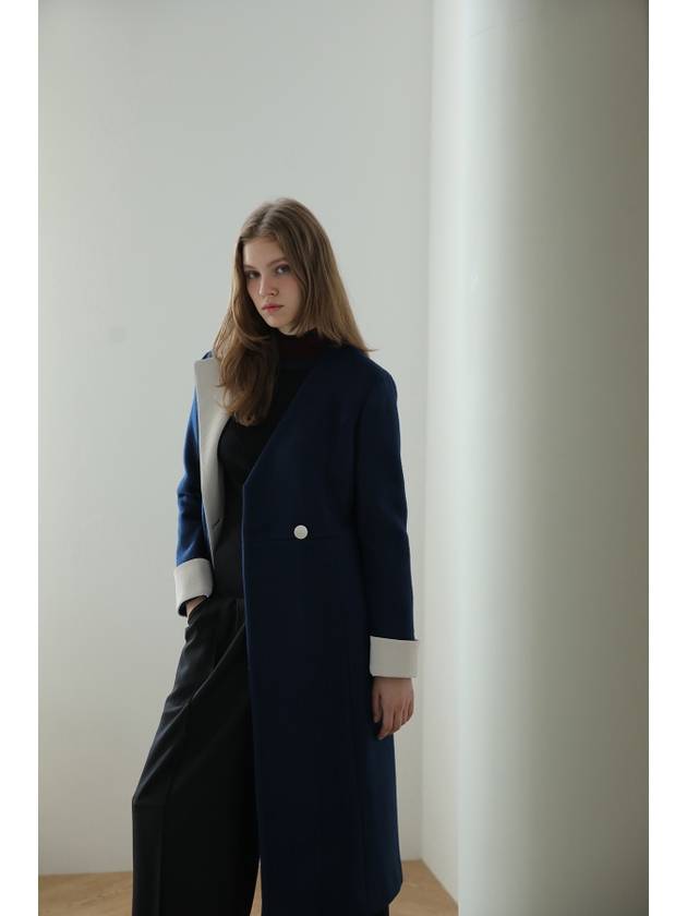 Caigienne V neck unbalanced long coat - CAHIERS - BALAAN 9