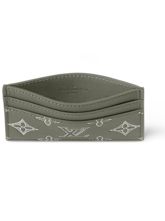 Double Monogram Shadow Card Wallet Green - LOUIS VUITTON - BALAAN 4