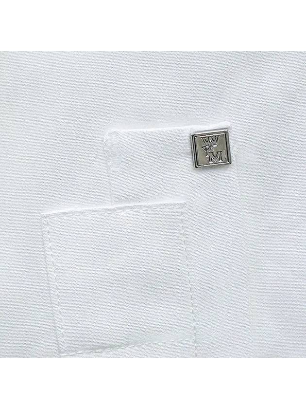 Cotton Back Logo Long Sleeve Shirt White - WOOYOUNGMI - BALAAN 6