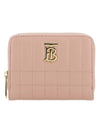 Quilted Lola Leather Card Wallet Pink - BURBERRY - BALAAN 1