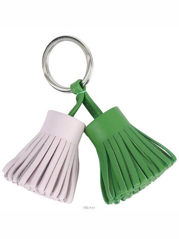 Carmen Uno Dos Keyring Berthe Yuka Mauve Pale 73150 - HERMES - BALAAN 1