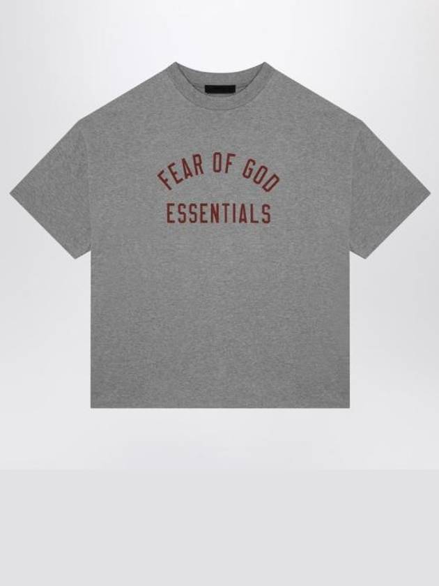 Jersey Crew Neck Short Sleeve T-Shirt Grey - FEAR OF GOD - BALAAN 1