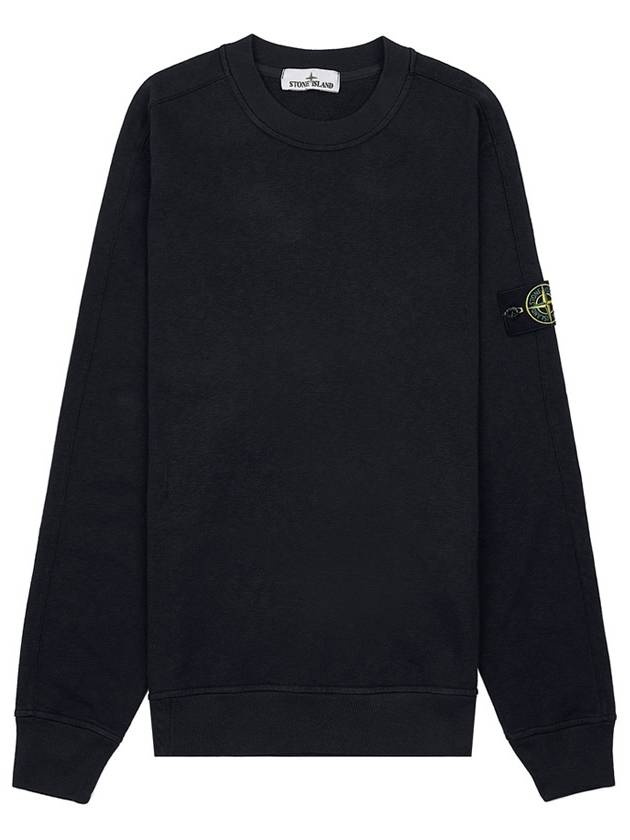 Garment Dyed Malfile Crewneck Sweatshirt Black - STONE ISLAND - BALAAN 11