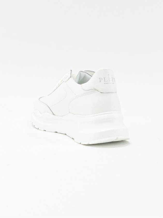 RunnerTM leather low top men s sneakers EU size white USC0350PLE075N01 - PHILIPP PLEIN - BALAAN 3