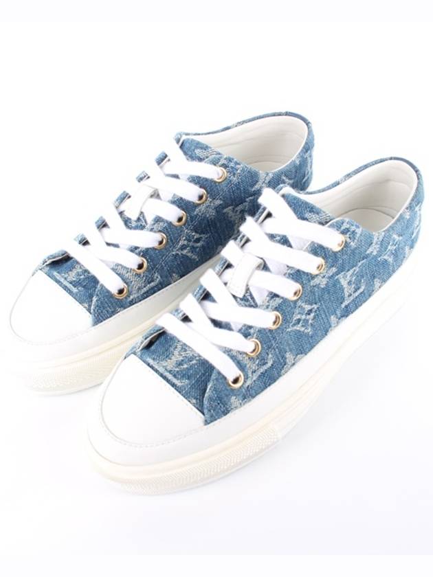 LV Denim Stella Sneakers 35 5 225 - LOUIS VUITTON - BALAAN 1