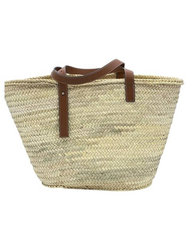 Women s Basket Raffia Tote Bag BEIGE TU 32702S81BASKET2435 - LOEWE - BALAAN 4