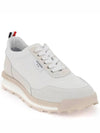 Eco Nylon Alumni Low Top Sneakers White - THOM BROWNE - BALAAN 3