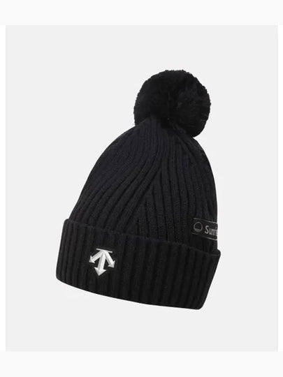 Logo Patch Beanie Black - DESCENTE - BALAAN 2