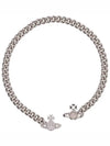 Women's Graziela Small Choker Necklace Platinum - VIVIENNE WESTWOOD - BALAAN 2