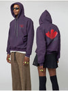 Scissors Flower Hooded Top Dark Purple - ATHPLATFORM - BALAAN 2