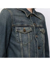 Classic Distressed Denim Jacket Deep Vintage Blue - SAINT LAURENT - BALAAN 5