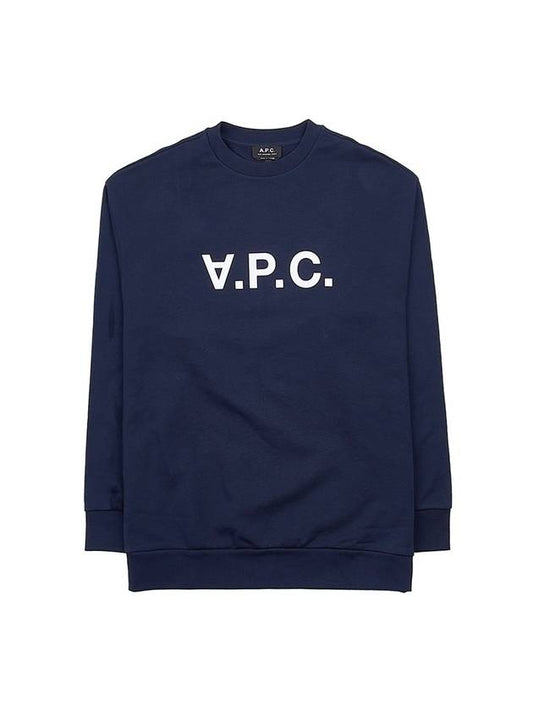 Eliot Logo Sweatshirt Navy - A.P.C. - BALAAN 2