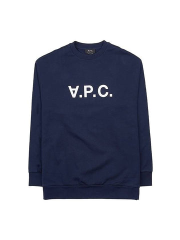 Eliot Logo Sweatshirt Navy - A.P.C. - BALAAN 1