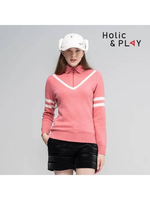 Collar Windproof Knit Sweater-HB4WSW003YE - HOLIC&PLAY - BALAAN 4